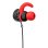 Auriculares HP DHE-7004 com fio jack 3,5 mm microfone integrados preto e vermelho