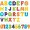 Conjunto Nuby 36 Letras e Numeros de Espuma para Banho +12 Meses