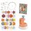 Kit de bisutería floral Smoby Flower Jewellery Craft Set con prensa y pétalos de tela