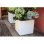 Bac à Fleurs EDA Graphit Up 21 L Blanc Cerusé 30x30x30 cm Plastique Mate Anti-UV