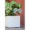 Bac à Fleurs EDA Graphit Up 21 L Blanc Cerusé 30x30x30 cm Plastique Mate Anti-UV