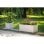 Jardineira EDA Volcania Up 25L Efeito Pedra Beige 59x19,5x22,8cm Resistente UV Geada