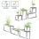 Jardineira EDA Volcania Up 25L Efeito Pedra Beige 59x19,5x22,8cm Resistente UV Geada
