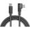 USB-C Kabel Forcell 100W Gewinkelt 2 m Schwarz