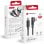 USB-C Kabel Forcell 100W Gewinkelt 2 m Schwarz