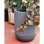 Jardineira Riviera Tulipe Efeito Granito Cinza Mate D40 H57 28L Polipropileno