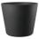 Pot Rond Deroma Origin 49L Antracite Plastique Recyclé Résistant Gel UV