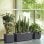 Jardinière Deroma Cube Millennium R Carrée 10 L Antracite