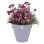 Jardinière ronde Elho Loft Urban violete avec roues et réserve d'eau 39 x 38,5 x 35 cm