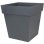 Vaso EDA Toscane 50 cm Grigio Antracite 87 L Opaco Anti-UV
