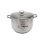 Baumalu Cacerola Alta De Acero Inoxidable Con Tapa 32 L Y Ø36 Cm, Preparación Y Almacenamiento De Grandes Cantidades, Acabado Satinado Higiénico, Tapa De Acero Inoxidable