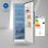 Frigorífico una puerta Exquisit KS360-V-HE-040D No Frost 185 cm D 359 L Inoxlook alarma de puerta