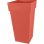Pot Carré EDA Toscane 98L Orange Terracotta 43.3x43.3x80cm Polypropylène Résistant UV et Gel