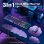 Ensemble Repose-poignets MoKo Memory Foam Violet