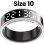 Anillo inteligente Avizar Saturn Talla 10 Bluetooth IP68 Batería 5 días Plata