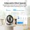 Ventilateur de Table SwitchBot W3800510 24W 4 Vitesses Silencieux Contrôle Intelligent Batterie