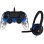 Nacon Compact Controller Wired para PS4/PC Iluminado Azul + BigBen Auricular Monoauricular Oficial