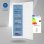 Congelador vertical Exquisit GS271-NF-H-040D 204L No Frost Blanco