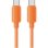 Cable USB-C Usams U98 60W 3A Silicona 1m Naranja