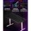 Mesa gaming Arozzi Arena Medium 140x75,5 cm acero y alfombrilla rosa