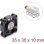 Kühlung Luft Delock 12 V 35x35x10 mm Kompakt Schwarz PC Lüfter