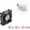 Kühlung Luft Delock 5 V 35x35x10 mm Kompakter Schwarzer Lüfter