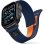 Bracelet Nylon Tech-Protect Elite Apple Watch SE 3/Ultra Bleu Marine Orange