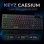 Teclado The G-Lab Keyz Caesium EX membrana compacto RGB AZERTY francês