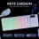 Teclado The G-Lab Keyz Caesium EX compacto de membrana con RGB francés AZERTY con cable y rueda de volumen