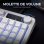 Teclado The G-Lab Keyz Caesium EX compacto de membrana con RGB francés AZERTY con cable y rueda de volumen