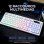 Teclado The G-Lab Keyz Caesium EX compacto de membrana con RGB francés AZERTY con cable y rueda de volumen