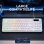Teclado The G-Lab Keyz Caesium EX compacto de membrana con RGB francés AZERTY con cable y rueda de volumen