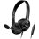 Auriculares Genius HS-235U AI con cable USB-C y USB-A para oficina, micrófono y Copilot, negro