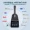 Casque Yealink WH64 Pro Dual sans fil Bluetooth avec réduction de bruit, micro et écran tactile noir