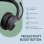 Casque Yealink WH64 Pro Dual sans fil Bluetooth avec réduction de bruit, micro et écran tactile noir