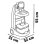 Carrito médico Smoby 7600340207 electrónico con luces, sonidos y 25 piezas