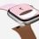 MOFT Snap Duo Strap Apple Watch SE 3 Braun Rosa Silikon Magnetschluss