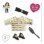 Ensemble Couture & Accessoires Ma Corolle 36 cm: Robe Puffer Dorée, Escarpins Noirs Pailletés
