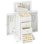 Homcom Caja Joyero De 4 Niveles Con 2 Cajones Espejo Puertas Laterales Blanco