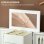 Homcom Caja Joyero De 4 Niveles Con 2 Cajones Espejo Puertas Laterales Blanco