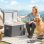 Outsunny Nevera Portátil Eléctrica 35 L Con Compresor Doble Zona Control Por App