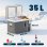 Outsunny Nevera Portátil Eléctrica 35 L Con Compresor Doble Zona Control Por App