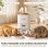 Pawhut Comedero Gato Automático 4l 1-6 Comidas Al Día 2 Cuencos Antiatascos