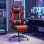 Homcom Silla Gaming Ergonómica Con Lumbar Masaje Vibración Reclinable 155°
