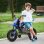 Aiyaplay Moto Eléctrica Para Niños 12v Con 2 Motores Y Suspensión Trasera Azul