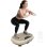 Sportnow Plataforma Vibratoria Con 20 Velocidades 3 Programas Pantalla Led Beige