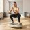 Sportnow Plataforma Vibratoria Con 20 Velocidades 3 Programas Pantalla Led Beige