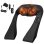 Homcom Masajeador Cervical Y Espalda Con Calor Y 8 Nodos Shiatsu Negro