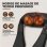 Homcom Masajeador Cervical Y Espalda Con Calor Y 8 Nodos Shiatsu Negro