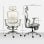 Homcom Silla De Oficina Ergonómica De Malla Con Reposacabezas Ajustable Beige